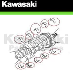 New 2004 - 2023 Genuine Kawasaki Ninja ZX10R Z900 Z1000 Brown Crank Bearing. Fixed Price $19.95.