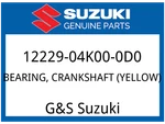 Suzuki Oem Part 12229-04K00-0D0 Bearing, Crankshaft. Fixed Price $20.53.