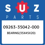 09263-35042-000 Suzuki BEARING(35X45X20) 0926335042000, New Genuine Oem Part. Fixed Price $36.54.