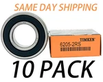 10PACK Timken 6205-2RS 25X52X15MM Double Rubber Seal Bearings Usa Brand. Fixed Price $65.00.