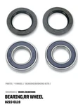 Moose Racing Rear Wheel Bearing Kit 0215-0119 25-1397 KFX50 LT-A50 YFM80 NH10. Fixed Price $32.45.