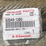 Kawasaki #92045-1360 Ball Bearing-brand New-ship 24 Hours. Fixed Price $49.88.