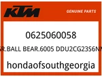Ktm Oem Part 0625060058 Gr.ball BEAR.6005 DDU2CG23S6NM. Fixed Price $22.63.