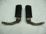 1995 Suzuki GN125E Drivers Footpegs Steps + Mounting Brackets Pivot Pin. Fixed Price $20.00.