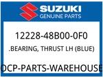 Suzuki Oem Part 12228-48B00-0F0 Bearing, Thrust Lh (white). Fixed Price $10.38.