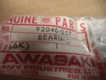 Kawasaki Oem Nos Bearing 92046-057 #7429. Fixed Price $61.99.