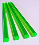 4 Pcs 1/2" 18" Clear Green Fluorescent Acrylic Plexiglass Rod .5 Inch Diameter. Fixed Price $28.32.