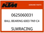 Ktm Oem Part 0625060031 Ball Bearing TN9 C4. Fixed Price $27.60.