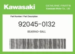 Kawasaki Genuine Bearing-ball 92045-0132. Fixed Price $41.52.