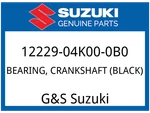 Suzuki Oem Part 12229-04K00-0B0 Bearing, Crankshaft. Fixed Price $17.29.