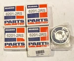 4 Pieces New Parts Unlimited 6201-2RS Ball Bearing 12-32-10 Two Rubber Seals. Fixed Price $16.00.