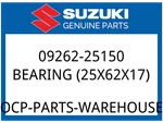 Suzuki Oem Part 09262-25150 Bearing, Cntr Rh. Fixed Price $72.71.