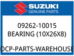 Suzuki Oem Part 09262-10015 Bearing, Rh. Fixed Price $14.99.
