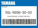 Yamaha Genuine Plane Bearing, Connecting Rod 5SL-11656-30-00. Fixed Price $20.26.