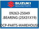 Suzuki Oem Part 09263-25049 Bearing (25X3LXL9). Fixed Price $29.62.
