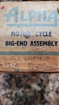 Alpha Big End Bearing RE9, Royal Enfield Nos. Fixed Price $125.99.