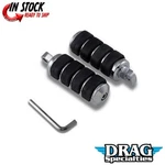 Drag Specialties DS-253500 Chrome Large Driver Male Mount Foot Pegs For Harley. Fixed Price $74.11.