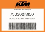 Ktm Genuine Cyl.roller Bearing NJ207 ECPC4 - 75030018150. Fixed Price $86.22.