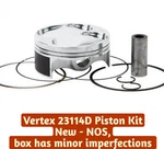 Vertex 23114D Pro Hc Piston Kit 76.98MM 13.4:1 KX250F RMZ250 2004-2008 Nos. Fixed Price $132.88.