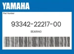 Yamaha Genuine Bearing 93342-22217-00. Fixed Price $40.93.