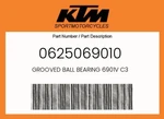 Ktm Genuine Grooved Ball Bearing 6901V C3 - 0625069010. Fixed Price $20.98.