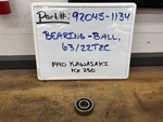 Bearing-ball, 63/22T2C P/N#:92045-1134 Kawasaki 1990 KX250. Fixed Price $10.00.
