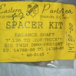 Harley Eastern 14780-00TO14799-00 40-0145 8EA Balance Shaft Spacer Kit F20. Fixed Price $15.30.